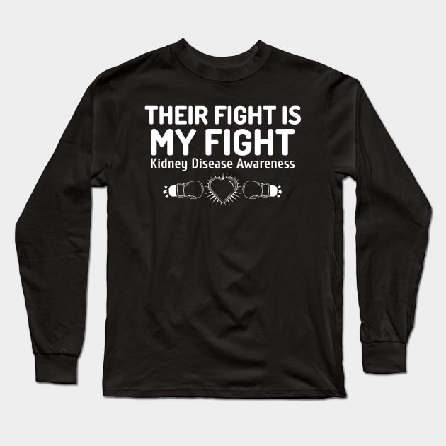 Kidney Disease Awareness Long Sleeve T-Shirt by victoria@teepublic.com